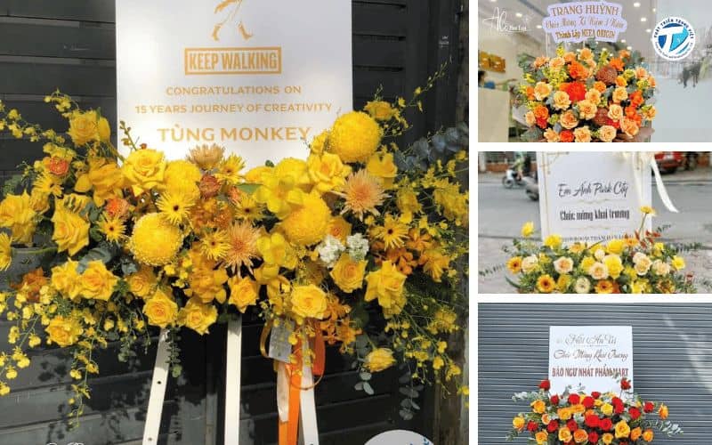 Hình ảnh mẫu banner chúc mừng khai trương từ phía đối tác, bạn bè